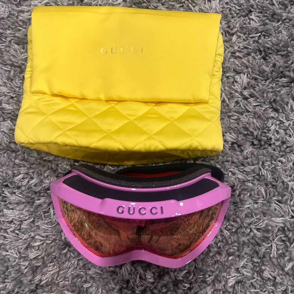 Gucci Pink Ski Goggles